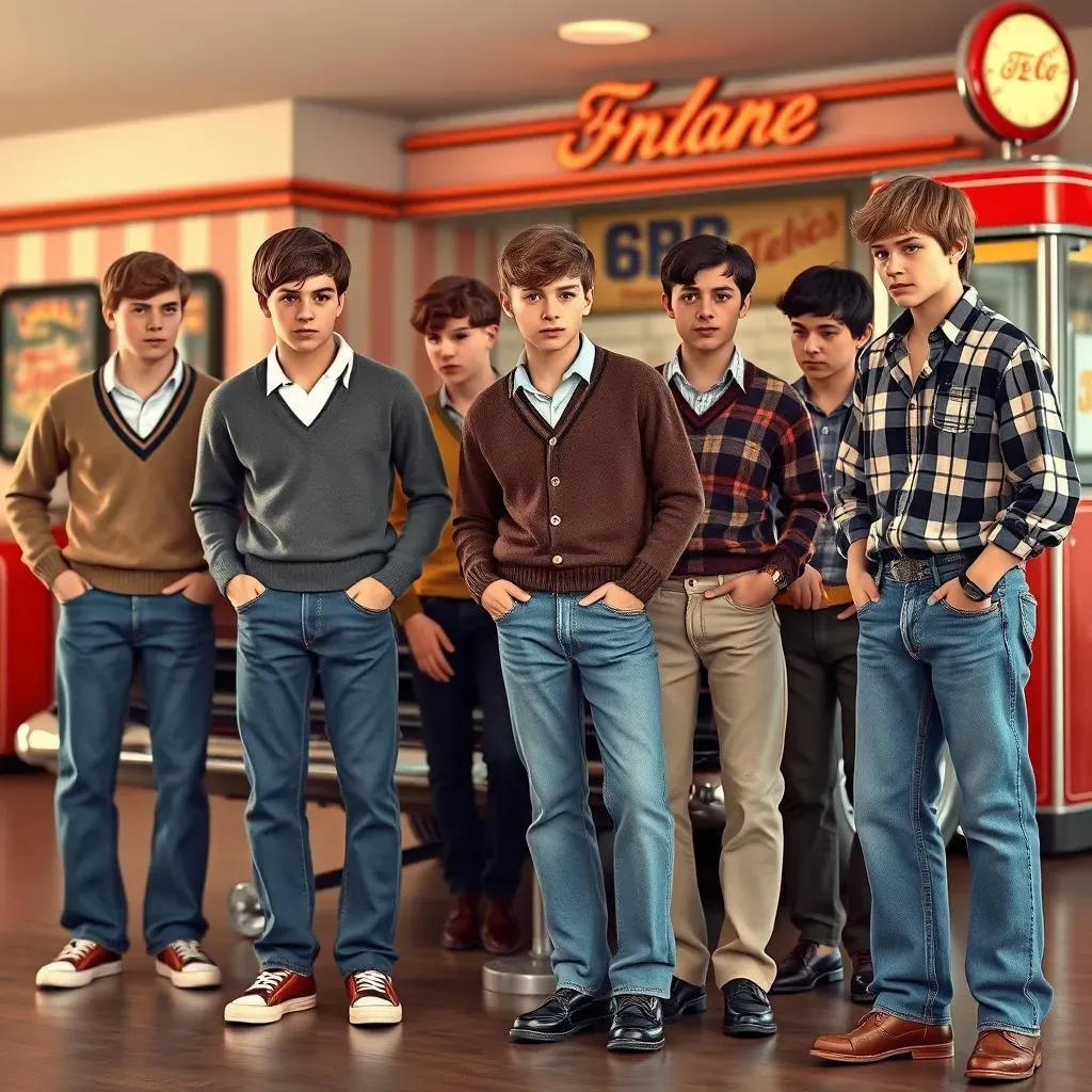 Boys' 1950s Fashion: From Sweaters to Jeans